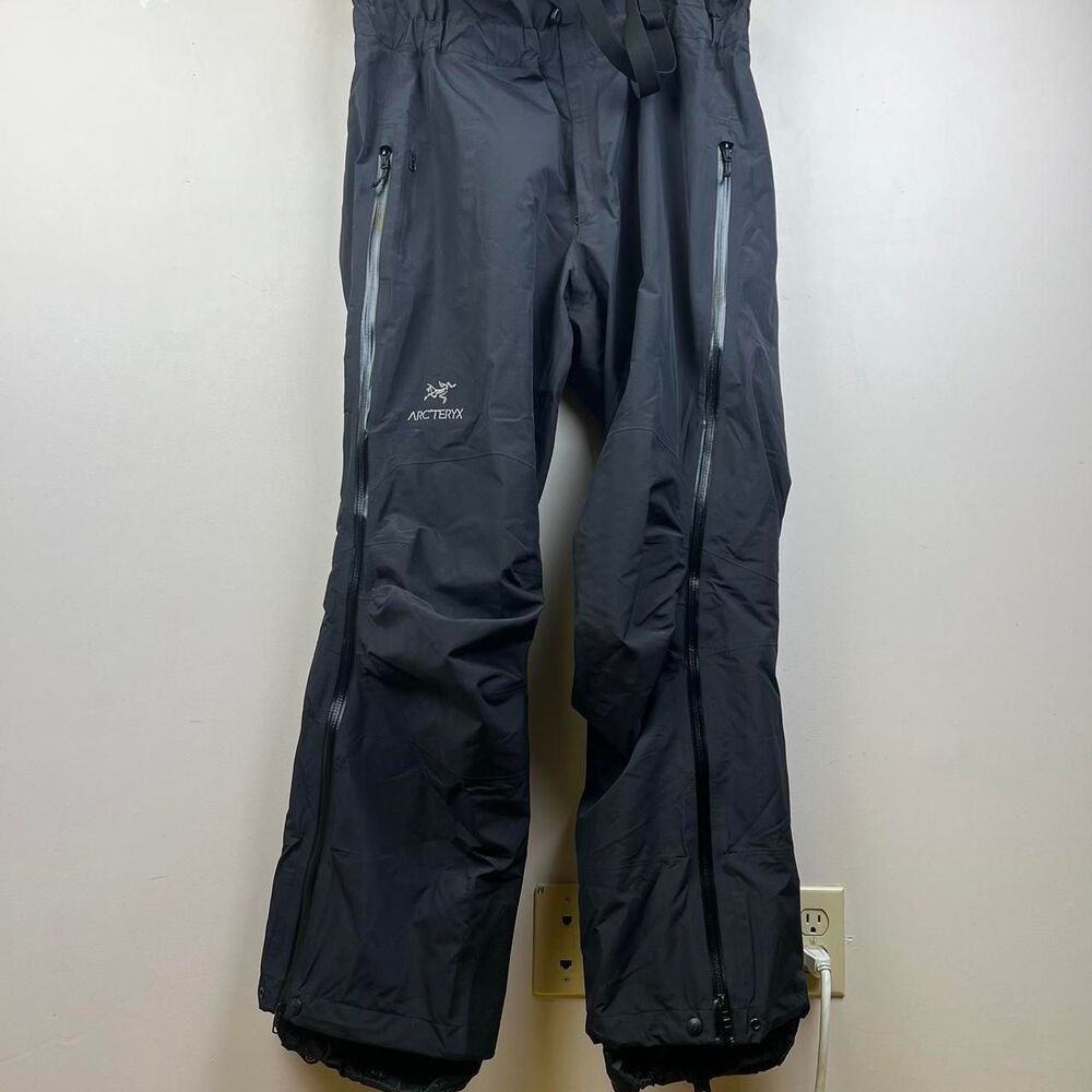 Black Arc'teryx Goretex Ski Bib Pants Size XL